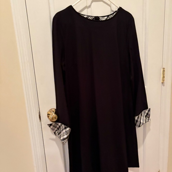 STUNNING SARA CAMPELL BLACK DRESS RHINESTONE BUTTONS CUTEST DETAIL SIZE XL - Picture 7 of 13